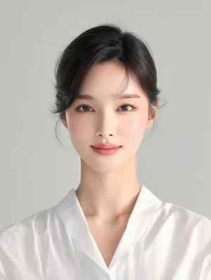증명사진과 여권사진 촬영 예시