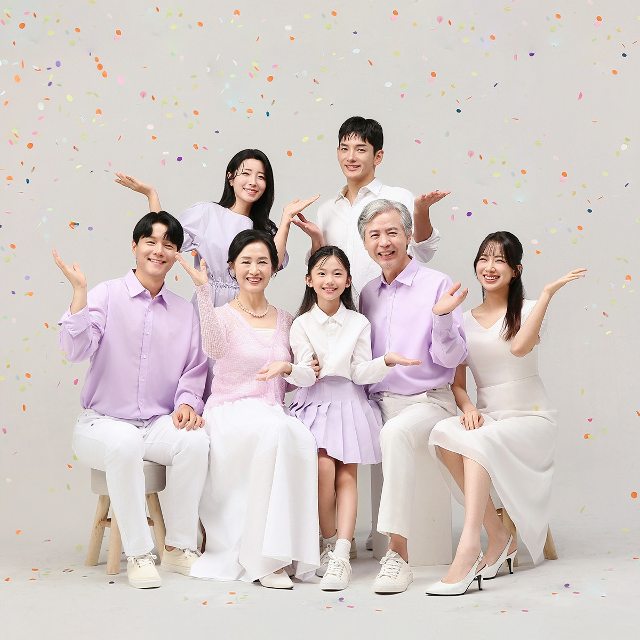 미엘웨딩 가족사진 스튜디오 추억사진관 대표 촬영 이미지